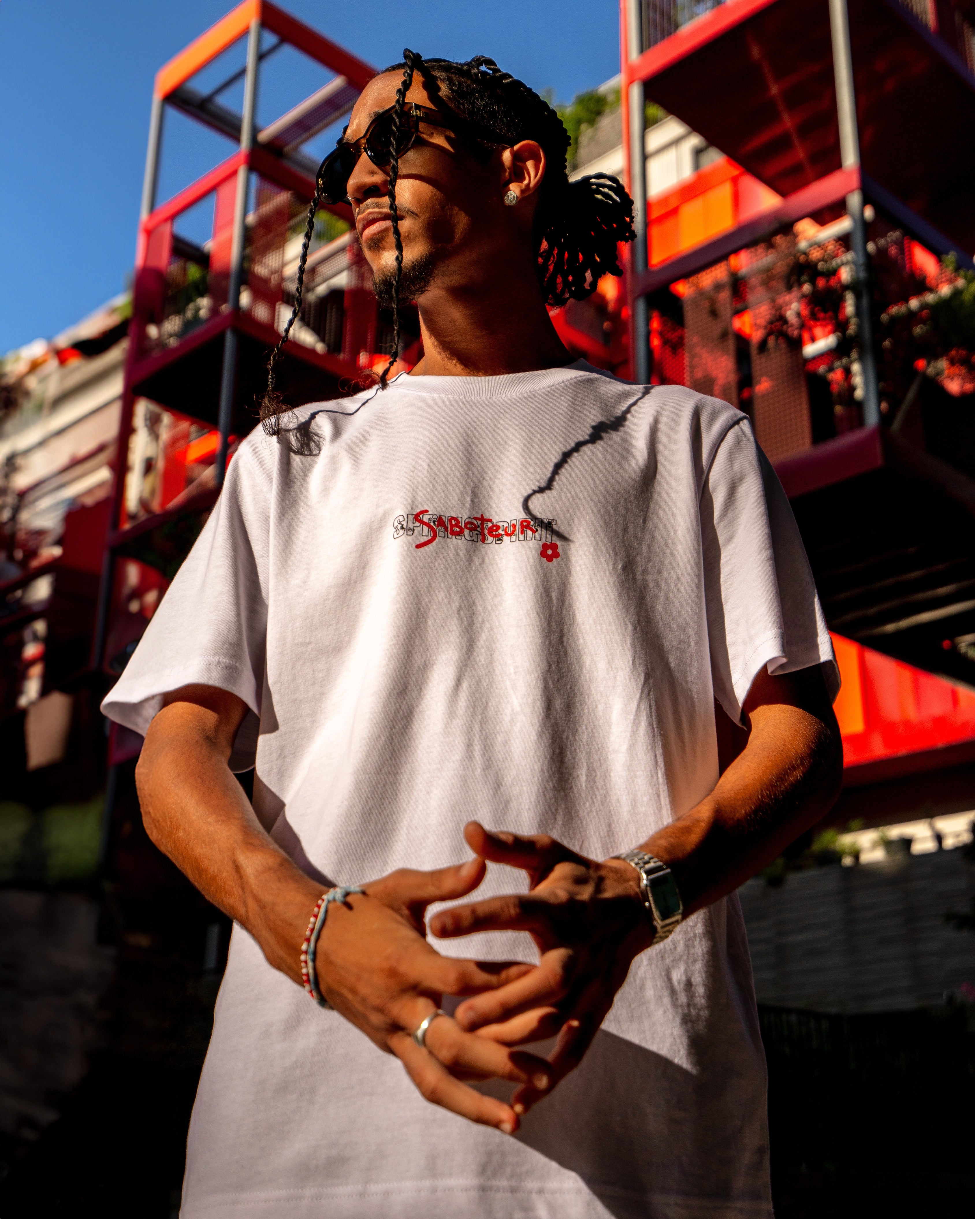 SABOTEUR - T-SHIRT - WHITE